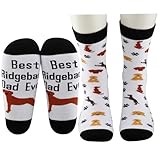 JNIAP Rhodesian Ridgeback Socks, Ridgeback, Large, 2 Count, Unisex-Adults, Athletic Socks, Thanksgiving Socks