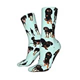 Sports Socks Black And Tan Coonhounds Giftwrap Work Socks Breathable Athletic Socks Recycled Trainer Socks For Trekking Climbing Runing 40Cm