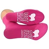 Best Dog Mum Chow Chow Sole Print Socks Personalised With Name Ladies Hot Pink Socks UK 4-8