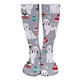 ODHHGDF Sport Socks Havanese Dog Crew Athletic Socks Breathable Crew Socks Funny Calf Socks For Hiking Sport Work 50cm