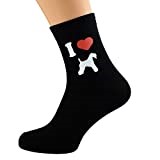 GTR-Prestige Giftware I Love Kerry Blue Terriers Black Socks Mens UK Size 6-12 Eur 39-46 (X6N125)