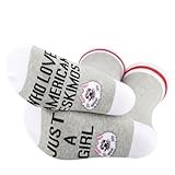 PYOUL 1 Pair American Eskimos Lover Gift Who Loves American Eskimos Socks Dog Mom Socks Dog Owner Merch (UK, Alpha, One Size, Regular, Regular, American Eskimos 1p)