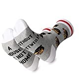 Rottweiler Dog Gifts A House Is Not A Home Without A Rottweiler Socks for Women Men Rottweiler Gifts Rottie Socks Rottweiler Lover Owner Gifts, grey, 4-15