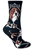 Basset Hound Socks In Black (Medium)