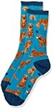 Ladies Blue Golden Retriever Socks