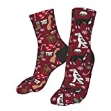 Work Socks Great Dane Mixed Coats Xmas Dog Breeds Pets Ruby Athletic Socks Wicking Walking Socks Eco Friendly Sports Socks For Hiking Women Gifts