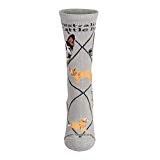 Australian Cattle Dog Socks In Grey (Large)