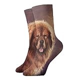 AOOEDM Tibetan Mastiff Casual Crew Sock Running Hiking Compression Socks Personality Socking Work Sock