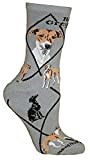 Italian Greyhound Socks In Grey (Medium)