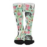 Novelty Crew Socks,Australian Shepherd Dogs Aussie Dog Casual Funny Dress Socks Mid Calf Sport Athletic Socks For Women Men