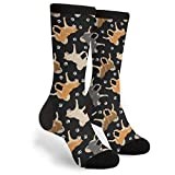 934 Novelty Men’S Socks Shiba Inu Sports Socks Warmer Office Socks Unisex For Everyday Work Yoga 40Cm