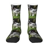 YANDM English Setter Lawn Pets Dogs English Setter, Crew Socks Compression Socks Casual Novelty Sports Socks For Unisex