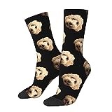 KWQDOZF Goldendoodle Dog Socks Funny Novelty Crew Socks Gift for Men Women Teen