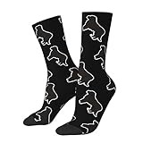 KWQDOZF Newfoundland dog Socks Funny Novelty Crew Socks Gift for Men Women Teen