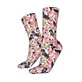 Athletic Socks Coonhound Flower Bluetick Coonhound Office Socks Wicking Men’S Socks Casual Running Socks For Work Trekking Football 40Cm