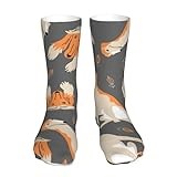 KONGNY Cute Afghan Hound Crew Socks Compression Socks Casual Novelty Sports Socks 40 cm Long For Unisex