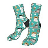 Work Socks Pekingese Dog Breed Coffee Trainer Socks Anti-Slip Sports Socks Wicking Office Socks For Men Women Camping 40Cm