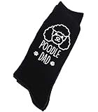 60 Second Makeover Limited Mens Poodle Dad Black Calf Socks Birthday Fathers Dad Husband Boyfriend Pet Present Dog