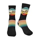 Men's Socks With Irish Wolfhound Dog Paw Print Pattern on Them Unisex Adult Cool Novelty Design For Work Fitness Sports