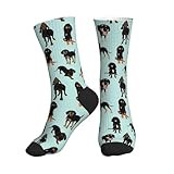 KWQDOZF Black And Tan Coonhounds Socks Mid-Tube Sports Socks For Sports And Daily Wear for Women and Men