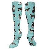 ODHHGDF Sport Socks German Shorthaired Pointer Dogs Pets Dog Crew Athletic Socks Funny Crew Socks Soft Calf Socks For Hiking Sport Work 50cm