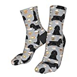 931 Walking Socks Cocker Spaniel Black Cocker Spaniel Dog Men’S Socks Eco Friendly Running Socks Recycled Office Socks For Basketball Runing Football