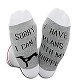 Whippet Lover Owner Funny Dog Mom Gift Sorry I Can't I Have Plans With My Whippet for Dog Lovers Socks (Plans with whippet EU)