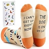 Jadive Funny Sausage Dog Sock Dachshund Gifts for Dog Lovers Walker Gifts Women Men Mum Dad Novelty Cute Design Pattern Socks with Box Christmas Birthday