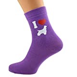 GTR-Prestige Giftware I Love American Cocker Spaniels Dog Ladies Socks Purple UK 4-8 EUR 37-41 US 6-10 (X6N138)