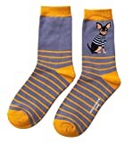 LilyRosa Women's Chihuahua Dogs Socks 4-7 Bamboo 1 Pair (Blue)