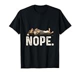Nope Lazy Dachshund T-Shirt T-Shirt