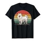Retro Style Distressed Vintage American Eskimo Dog T-Shirt