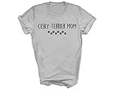Fellow Friends - Cesky Terrier T-Shirt, Cesky Terrier Mom Shirt Womens Gifts Large Grey