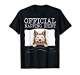 Funny Official Napping Sleeping Swedish Vallhund T-Shirt