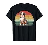 Retro Style Distressed Vintage Australian Shepherd Dog T-Shirt