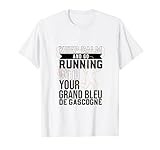 Runner with Grand Bleu de Gascogne T-Shirt
