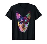 Splash Colorful Dog Australian Kelpie T-Shirt