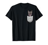 Frenchie French Bulldog Chest Pocket T-Shirt