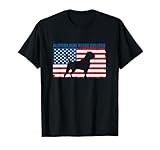 American Flag Alapaha Blue Blood Bulldog T-Shirt