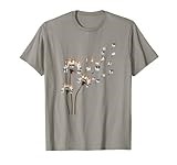 Flower Papillon Dogs Dandelion Animal Lovers For Men Women T-Shirt