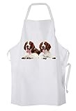 Tribal T-Shirts Welsh Springer Spaniel Puppies Cotton Chefs Kitchen Apron