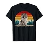 Keeshond Dog Vintage Style Distressed Retro Keeshond T-Shirt