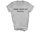 Fellow Friends - Standard Schnauzer T-Shirt, Standard Schnauzer Mom Shirt Womens Gifts Medium Grey