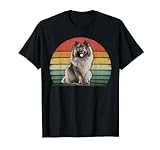 Keeshond Dog Lover Retro Style Distressed Vintage Keeshond T-Shirt