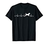Heartbeat EKG Pulse Petite Basset Griffon Vendeen T-Shirt