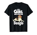 Just A Girl Who Loves Her Beagle Dog Clothes Gift Beagle T-Shirt