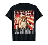 Funny Retro Japanese Dogzilla English Foxhound T-Shirt