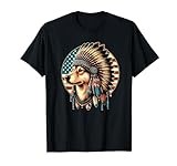 Tribal Tails: Native American Indian Dog T-Shirt