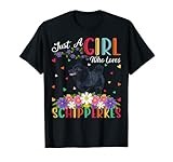 Schipperke Dog Lover Just A Girl Who Loves Schipperkes T-Shirt