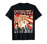 Retro Dogzilla Japanese Pembroke Welsh Corgi T-Shirt